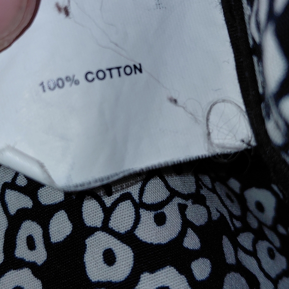 Gap Vintage 2003 Black Cotton Mac Trench Coat - Mod Floral Lining - Size M - Picture 14 of 16